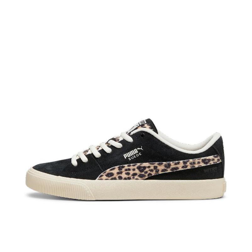 推荐商品：Puma/彪马 Suede 板鞋 拼接复古耐磨防滑 黑色/豹纹