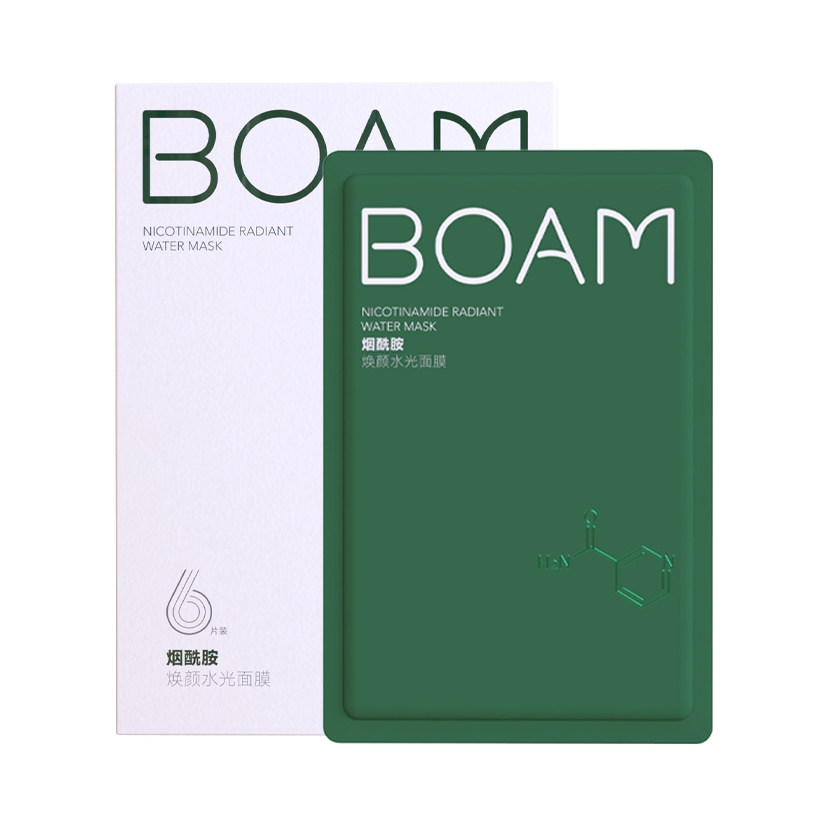 推荐商品：boam 烟酰胺焕颜水光面膜