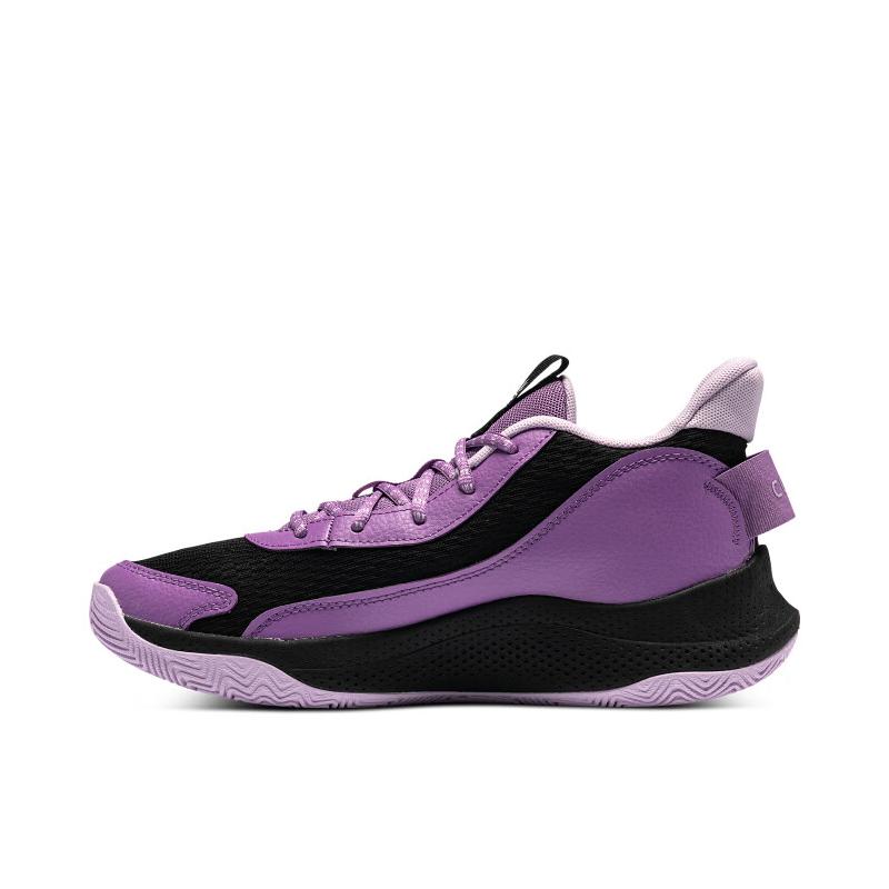 推荐商品：Under Armour/安德玛 Curry 3 Z7 缓震 回弹 圆头 织物 增高支撑 网面 篮球鞋 3026622 紫色 