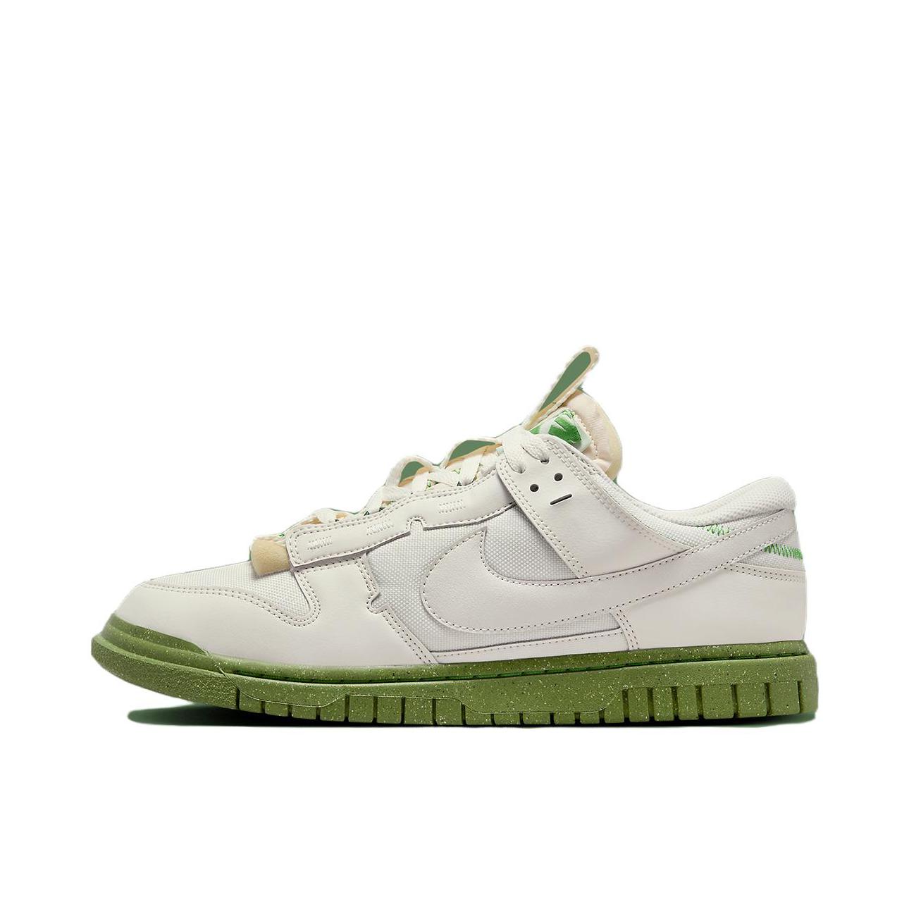 推荐商品：Nike Air Dunk Jumbo 板鞋 胶底轻便缓震防滑耐磨复古 幻影灰白/叶绿/土褐/幻影灰白 幻影灰白/叶绿/土褐
