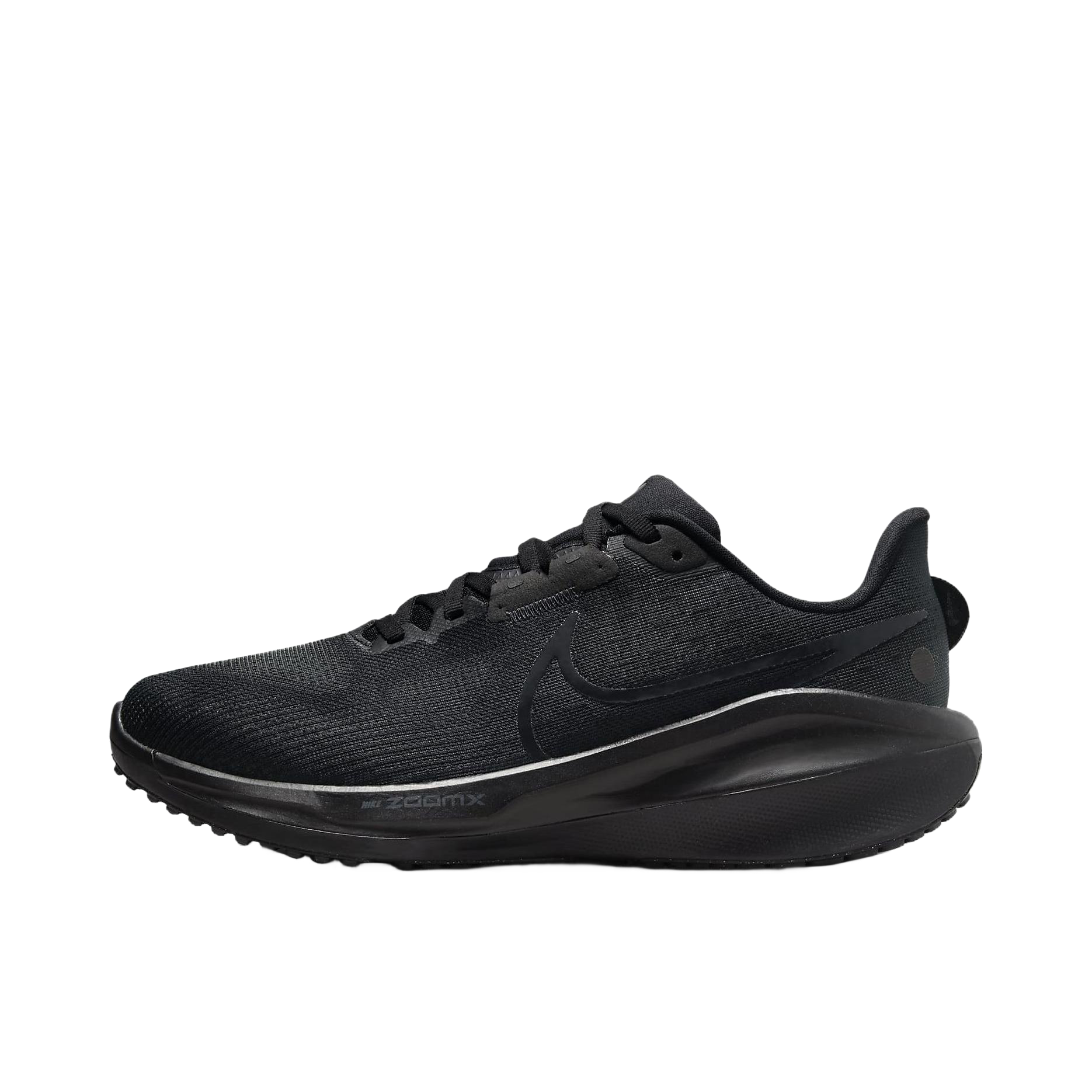 推荐商品：Nike Zoom Vomero 17 跑鞋 健身训练轻便缓震简约圆头回弹 纯黑色 