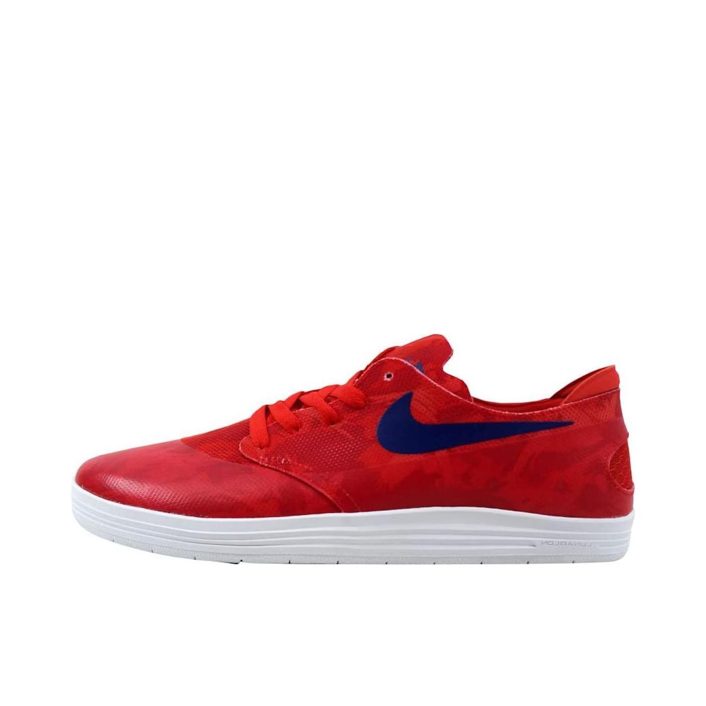 推荐商品：Nike Lunar Oneshot SB WC 轻便透气 减震 时尚潮流 低帮 运动休闲鞋 World Cup 红黑