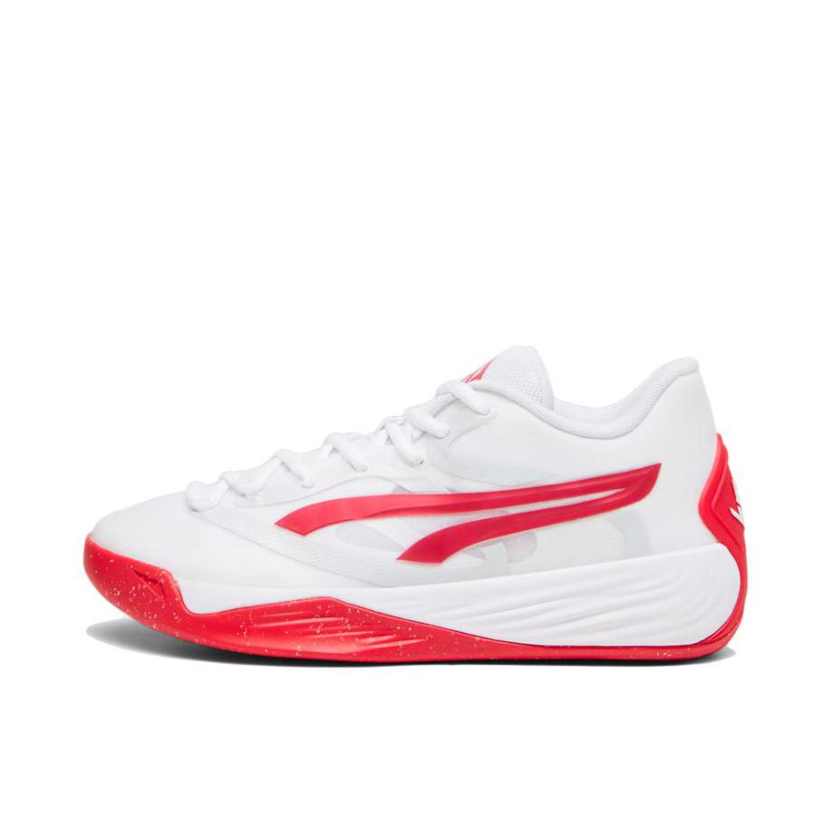 推荐商品：Puma/彪马 Stewie 2 NITRO FOAM中底 防滑耐磨 舒适轻便 缓震 圆头 织物 实战 篮球鞋 Breanna Stewart联名/女款/白色/红色 