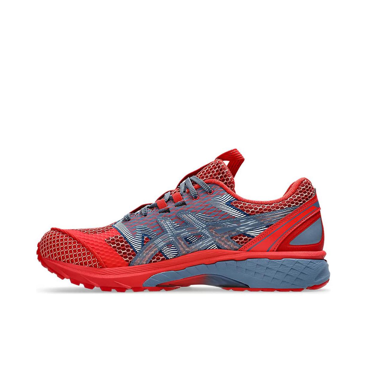 推荐商品：Asics/亚瑟士 Gel-Terrain US4-S 跑鞋 网布透气防滑耐磨舒适圆头潮流复古越野 KIKO KOSTADINOV联名/红色/银色 