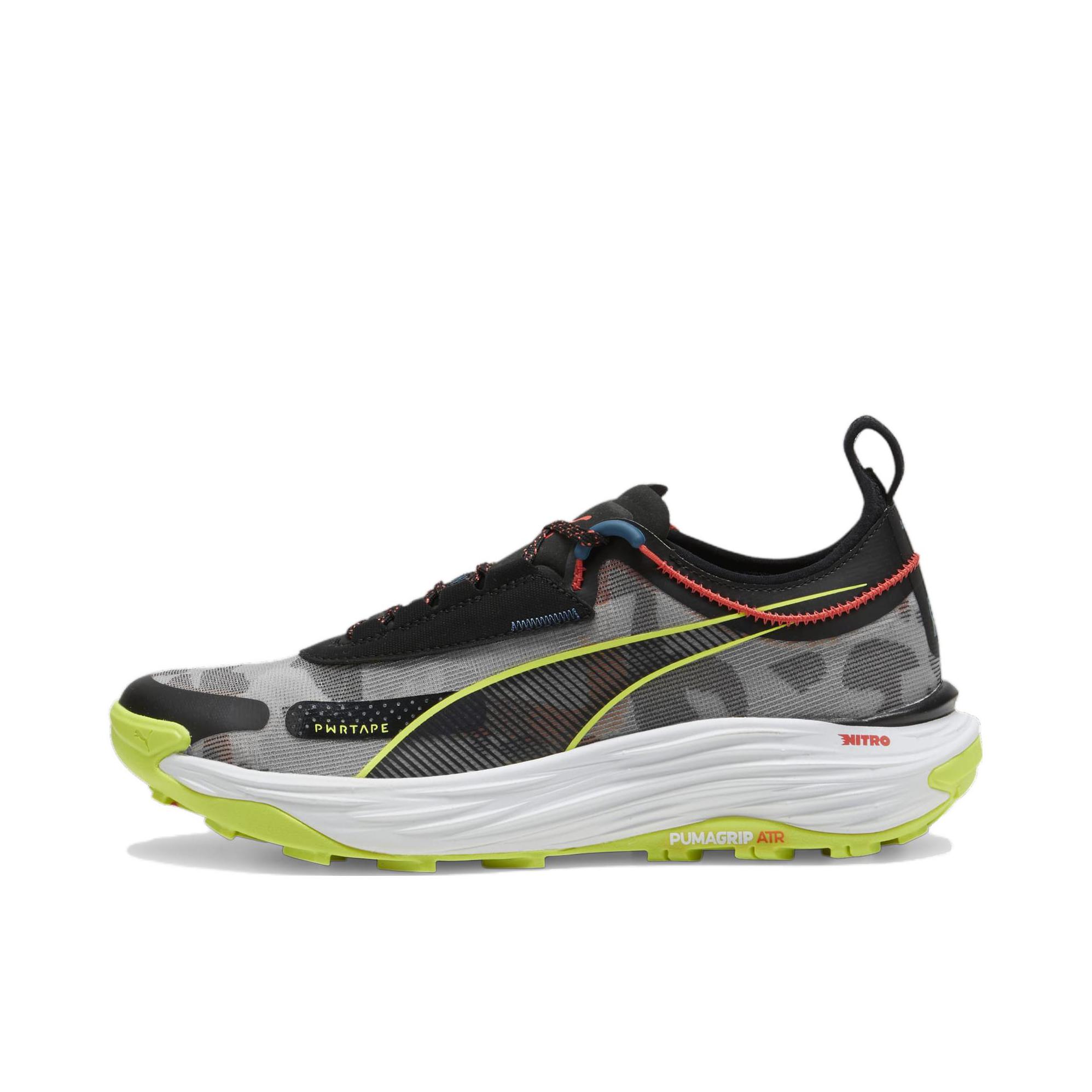 推荐商品：Puma/彪马 Voyage Nitro 3 舒适休闲 防滑缓震 透气耐磨 耐穿 圆头 百搭简约 跑鞋 灰色/绿色
