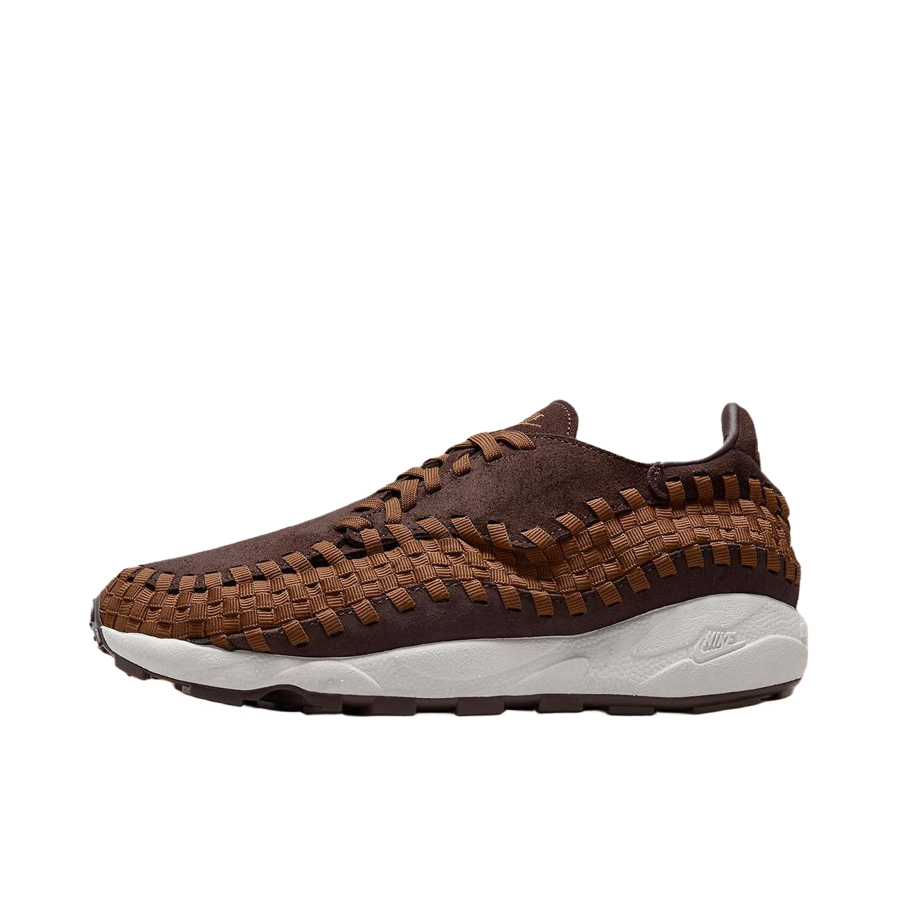 推荐商品：Nike Air Footscape Woven 时尚潮流 编织 舒适缓震 防滑耐磨 绒面革 轻便 运动休闲鞋 棕色