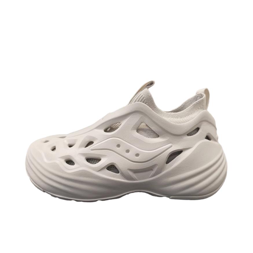 推荐商品：Saucony/索康尼 FOAM WEB 轻便 透气 时尚 低帮 系带 跑鞋 S28902 浅灰色
