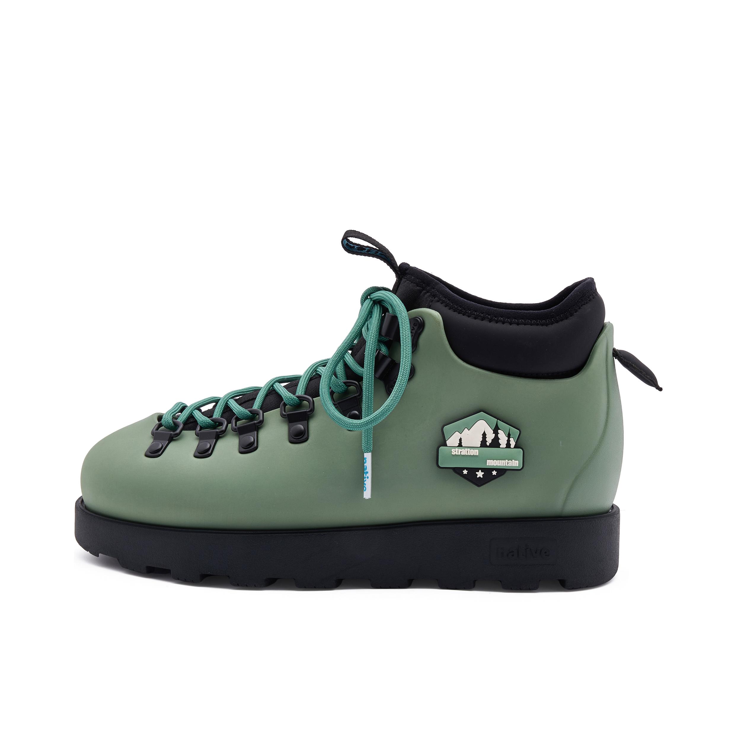 推荐商品：native shoes 时尚百搭 时装靴 31200659-3262 深橄榄绿/森林徽章/黑色 