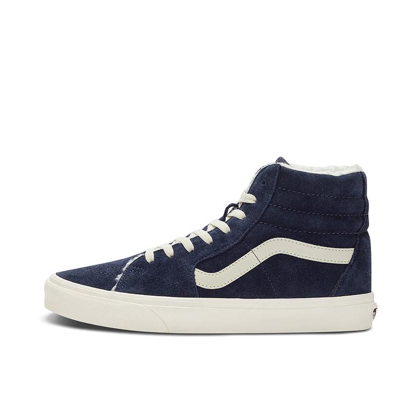 推荐商品：Vans/范斯 SK8-Hi 板鞋 潮流经典拼接复古街头厚底 加绒/藏青色