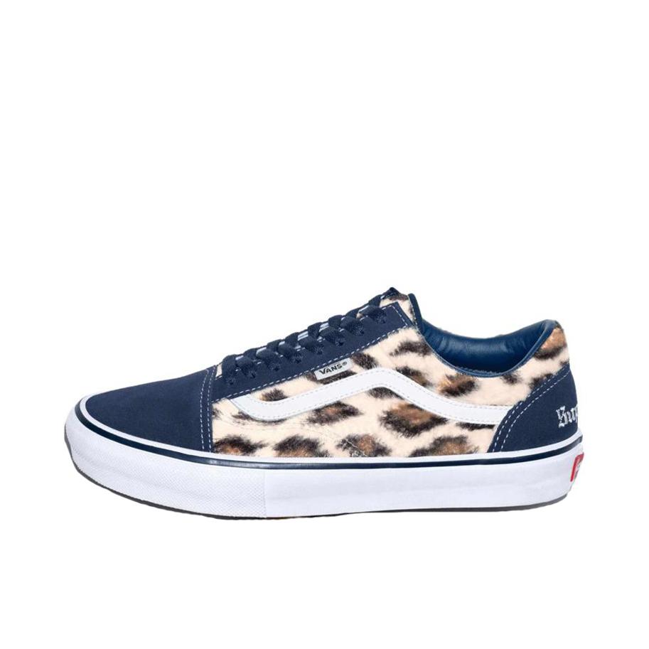 推荐商品：Vans/范斯 Old Skool 滑板鞋 板鞋 轻便防滑复古舒适经典 Supreme联名/豹纹/深蓝色