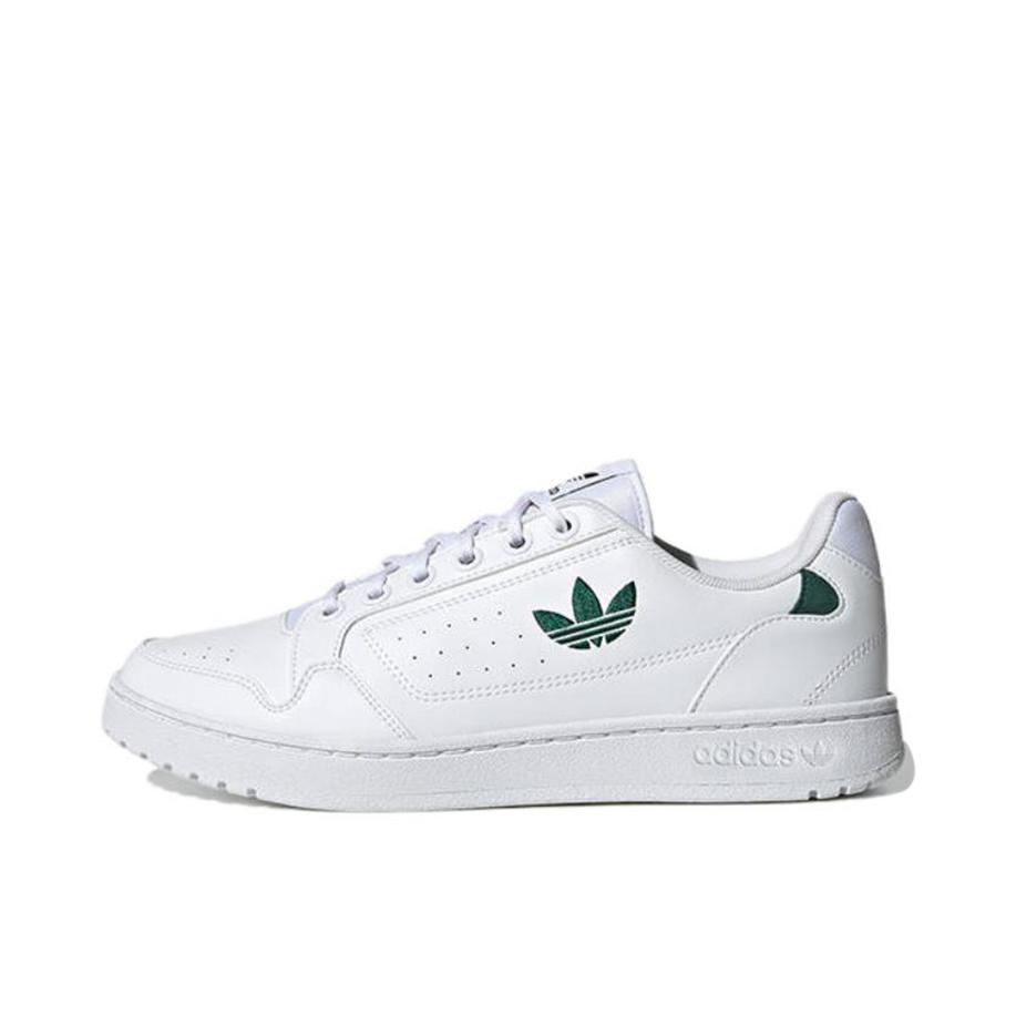 推荐商品：adidas Originals NY 90 板鞋 复古简约防滑耐磨 白色/深绿色
