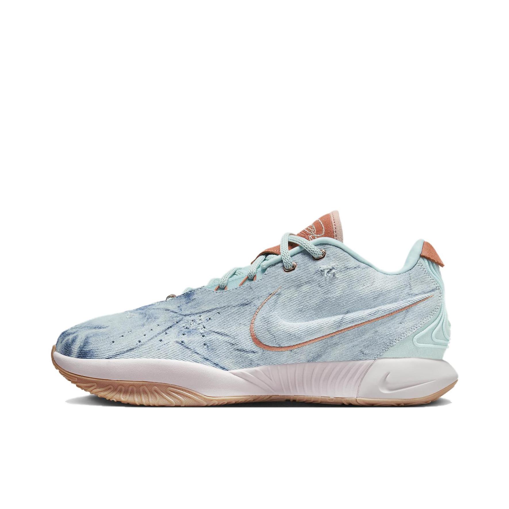 推荐商品：Nike Zoom Lebron 21 詹姆斯 篮球鞋 缓震抗扭耐磨轻便支撑抓地训练 浅蓝色 
