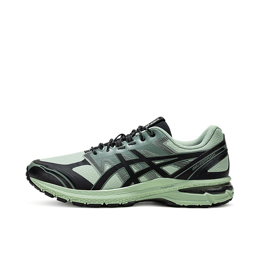 推荐商品：Asics/亚瑟士 Gel-Terrain 跑鞋 简约复古舒适百搭防滑耐磨网布透气轻便慢跑 绿色/黑色