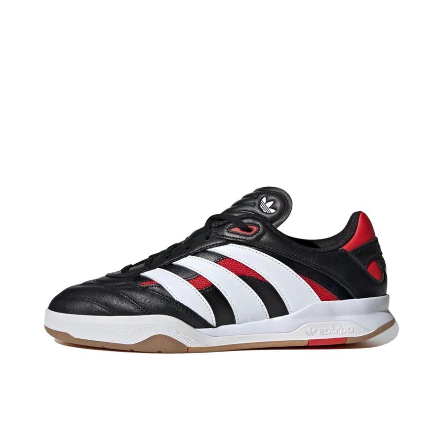 推荐商品：adidas Originals Predator Mundial 舒适防滑 耐磨透气 圆头 复古 运动休闲鞋 黑色/白色/红色