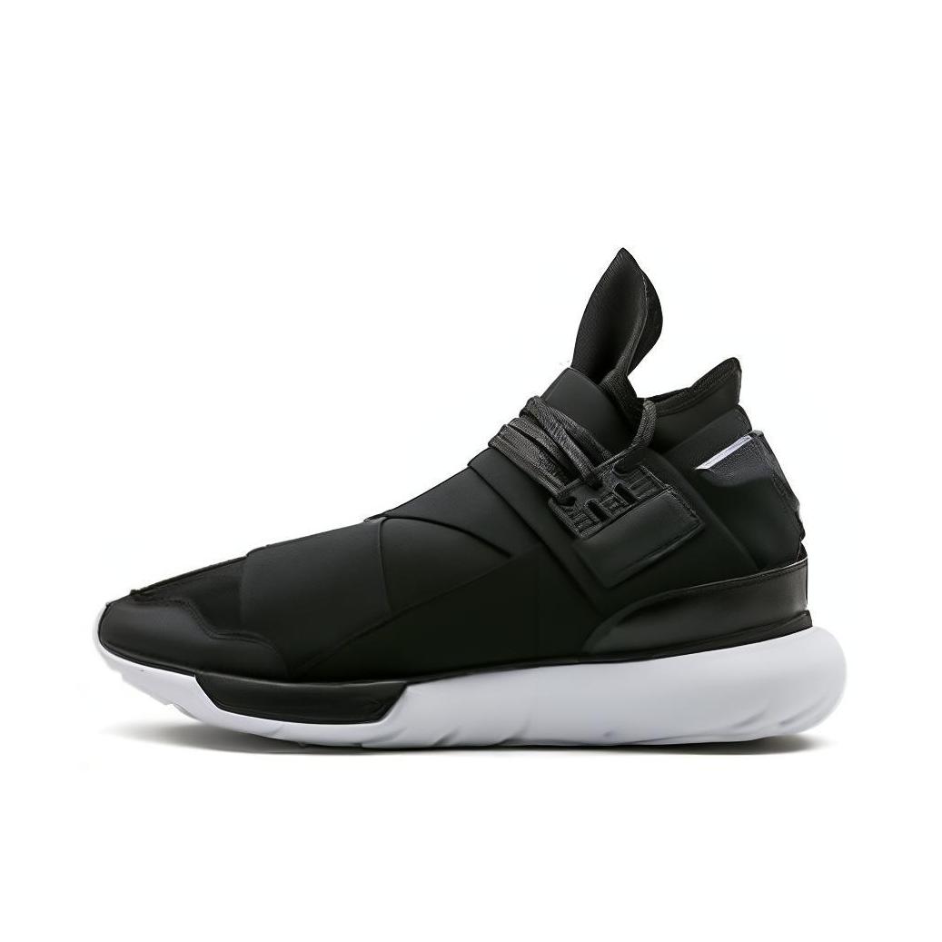 推荐商品：Y-3 Qasa 运动休闲鞋 潮流时尚舒适减震轻便百搭防滑耐磨生活 High Black White  黑白