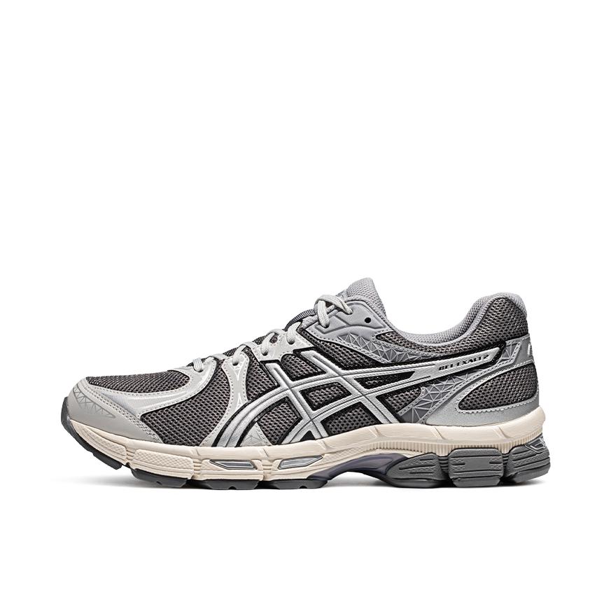 推荐商品：Asics/亚瑟士 Gel-Exalt 2 跑鞋 缓震型轻便回弹舒适网面透气百搭时尚织物训练柔软 男款/深灰色/银色 