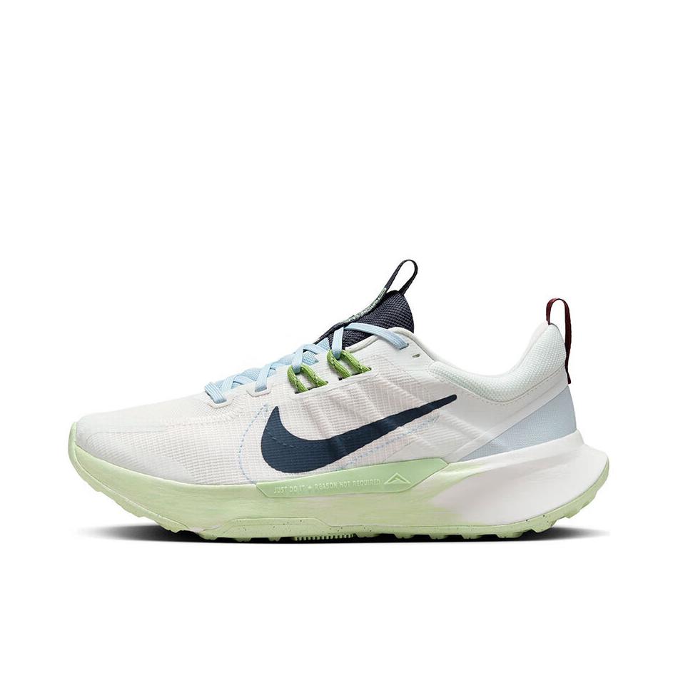 推荐商品：Nike Juniper Trail 2 跑鞋 越野缓震织物运动圆头轻便训练 山峰白/闪电蓝/叶绿