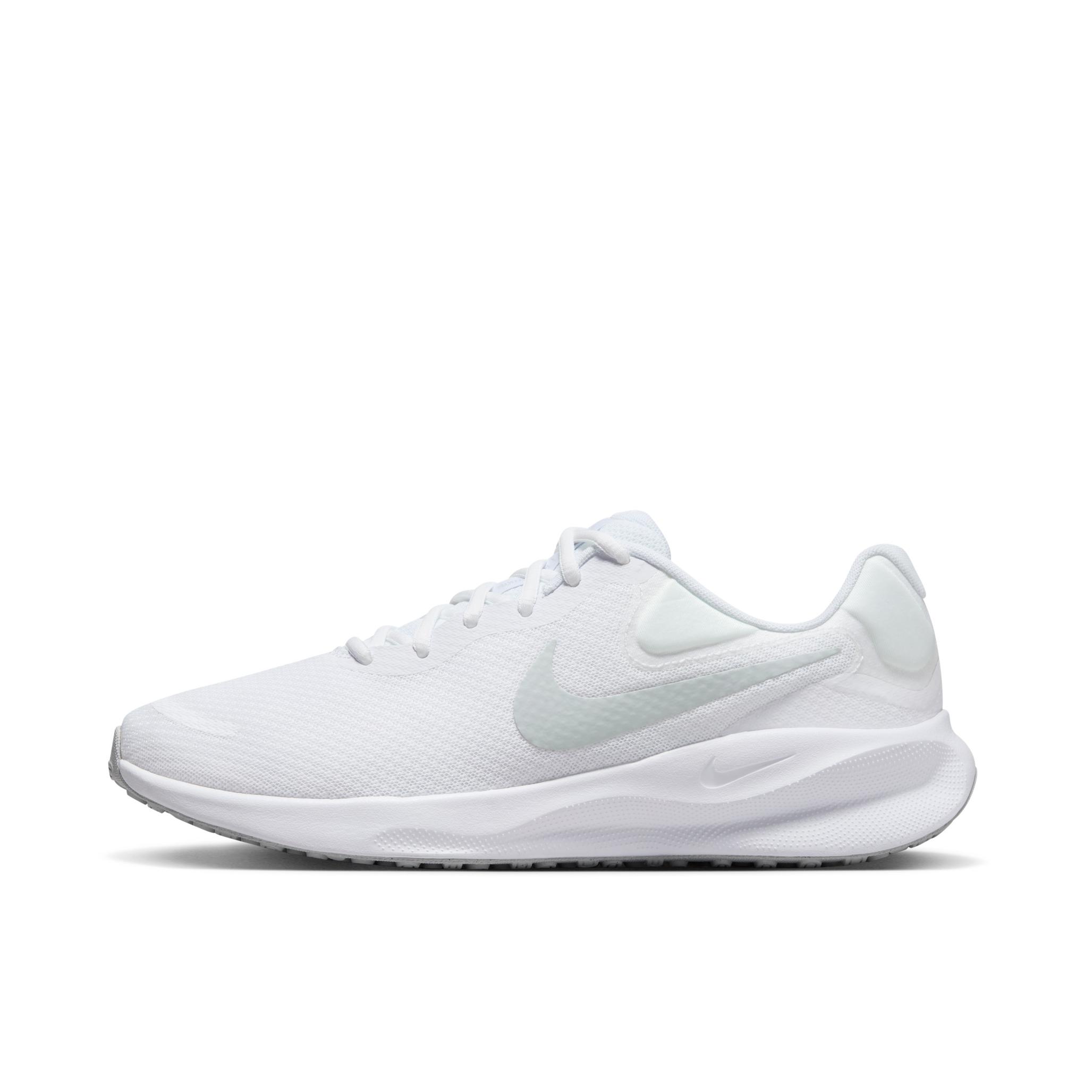 推荐商品：Nike Revolution 7 跑鞋 舒适百搭耐磨透气减震休闲运动支撑训练轻便易穿脱 白色