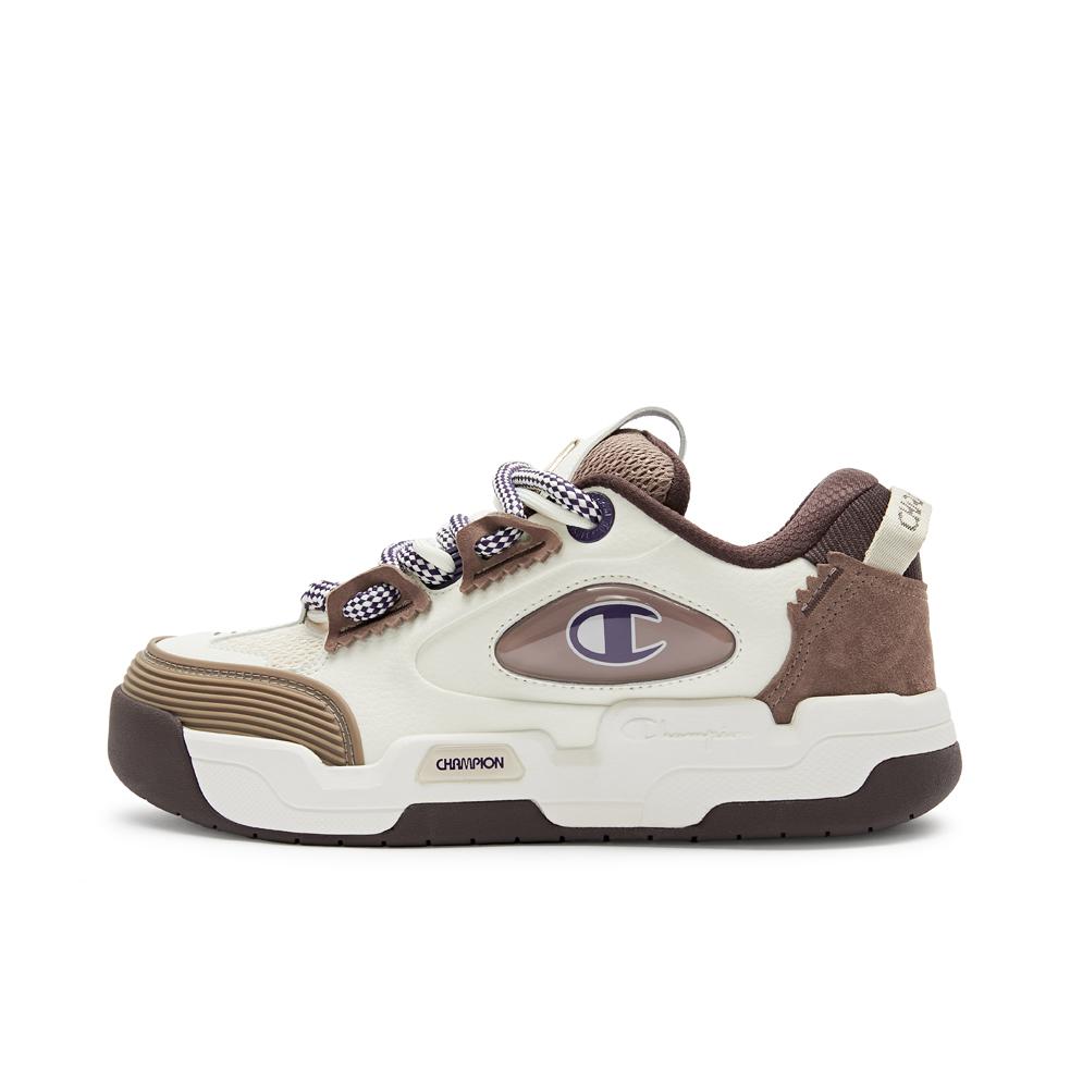 推荐商品：Champion/冠军 Valve V3 复古百搭 减震耐磨 低帮 增高 面包鞋 板鞋 棕色/白色