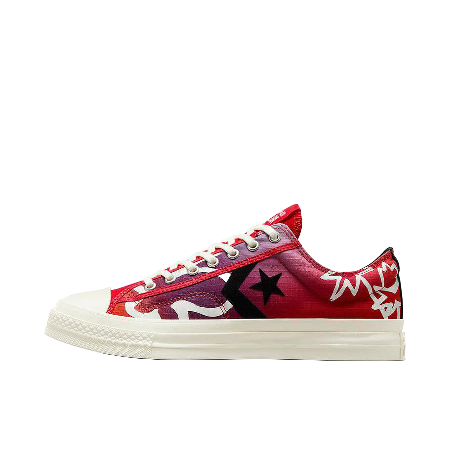 推荐商品：Converse/匡威 Star Player 76 帆布鞋 防滑耐磨舒适轻便易穿圆头百搭复古支撑 LFC联名/红色/黑色