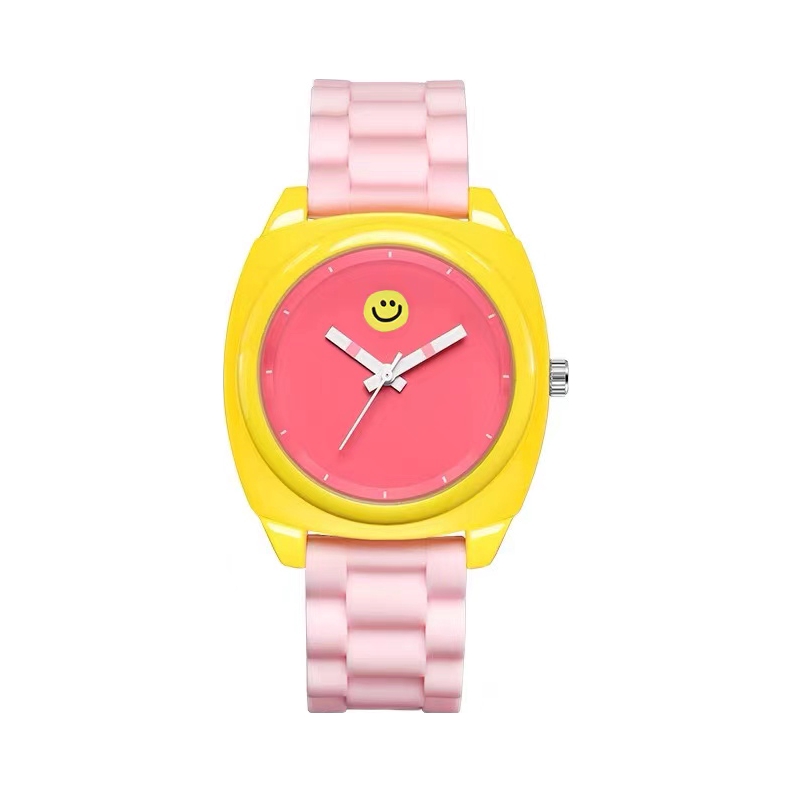 推荐商品：FUNTIME 可爱混搭果冻配色防水石英女士手表