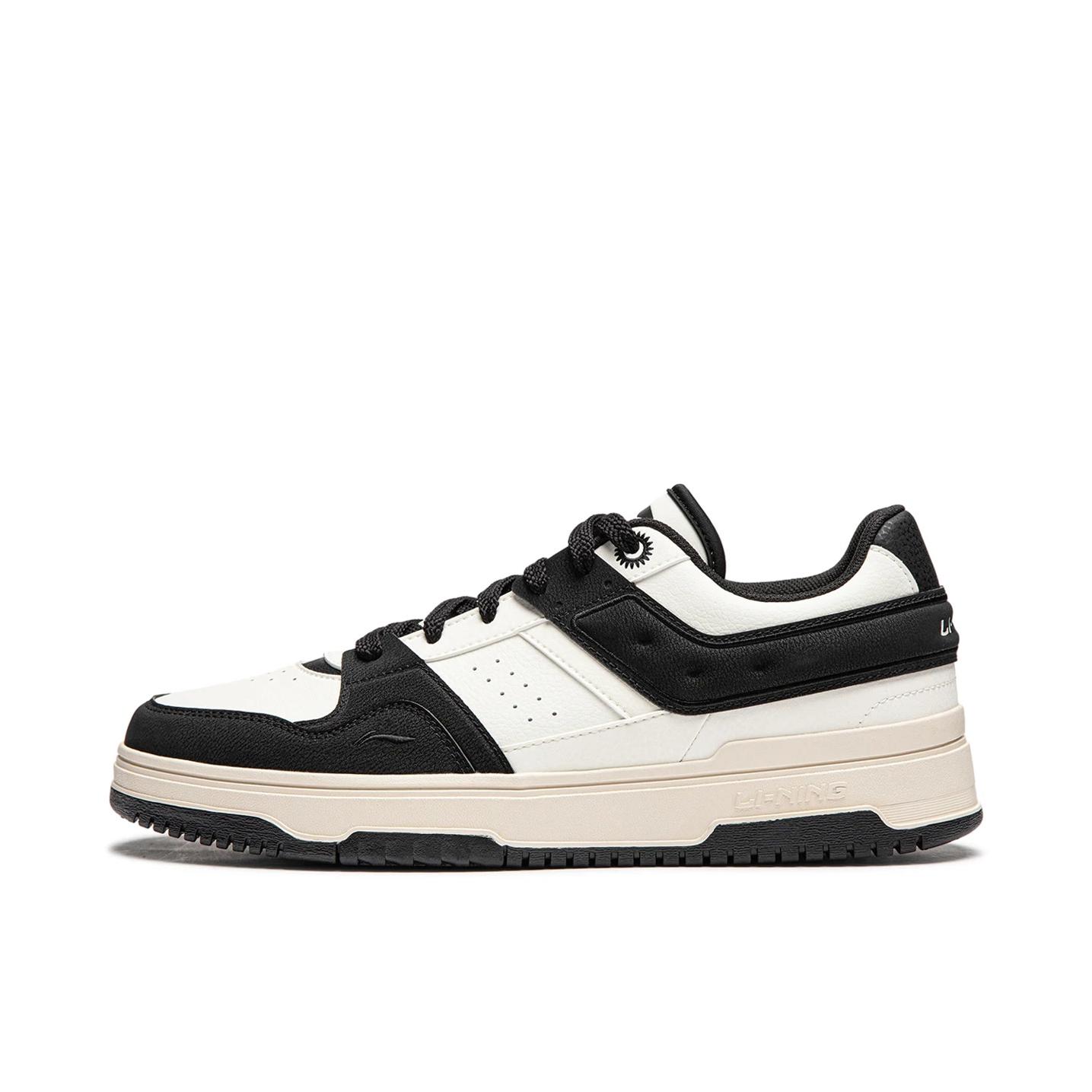 推荐商品：李宁 天迹2 防滑 耐磨 增高 拼接 运动休闲鞋 AGCU192 米白色/黑色