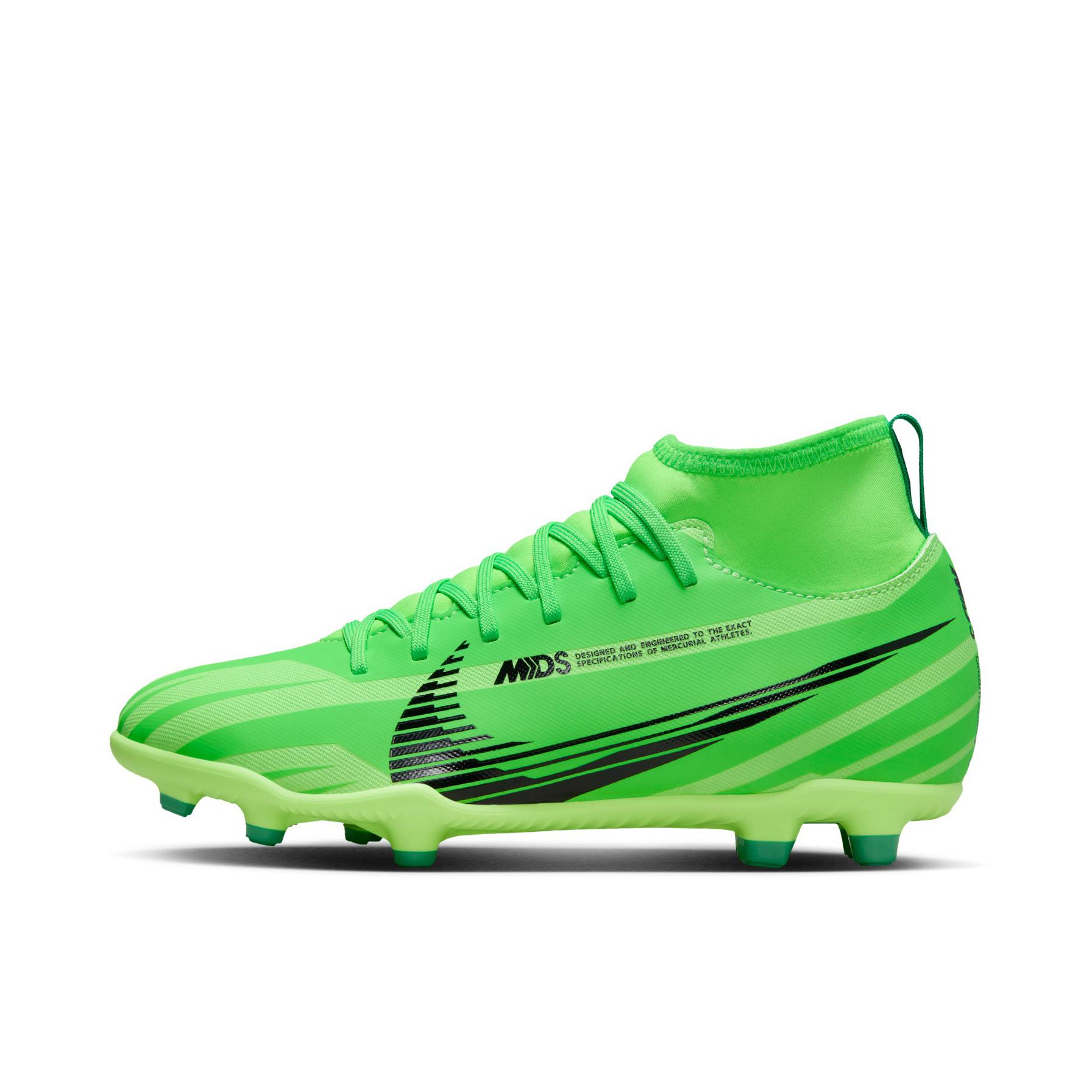 推荐商品：Nike Zoom Mercurial Vapor 15 Academy MG 中端 短钉 多种场地 舒适缓震 防滑耐磨 足球鞋 GS/绿色