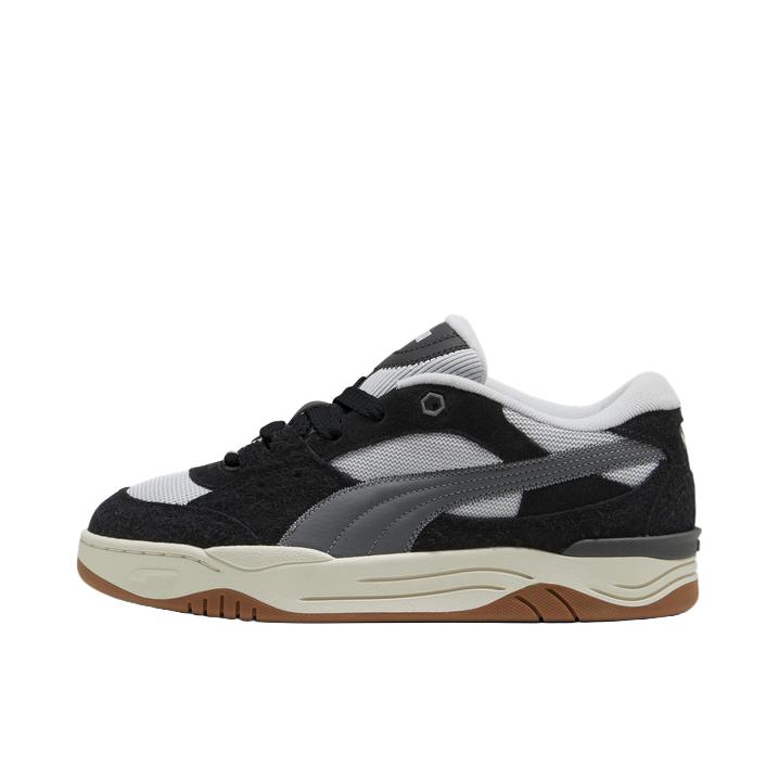 推荐商品：Puma/彪马 180 Texture 复古简约 舒适百搭 拼接 防滑耐磨 磨毛 板鞋 黑色/灰色