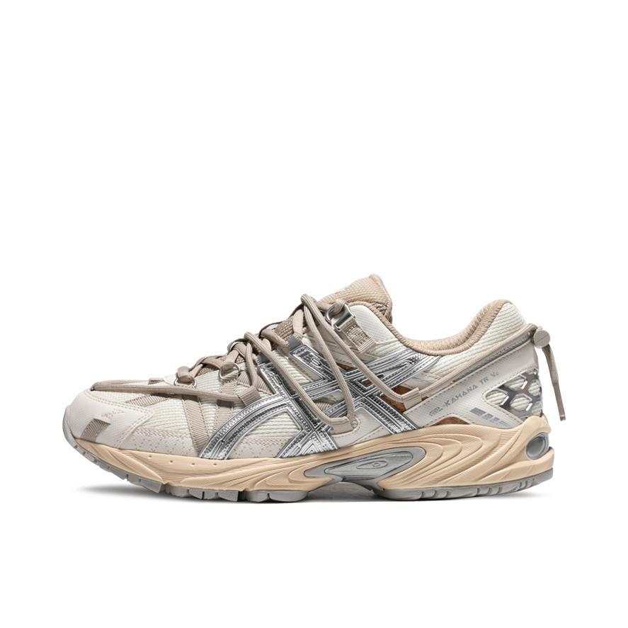 推荐商品：Asics/亚瑟士 Gel-Kahana TR V2 网布 防滑耐磨 减震轻便 慢跑 织物 合成革 跑鞋 奶白色/银色