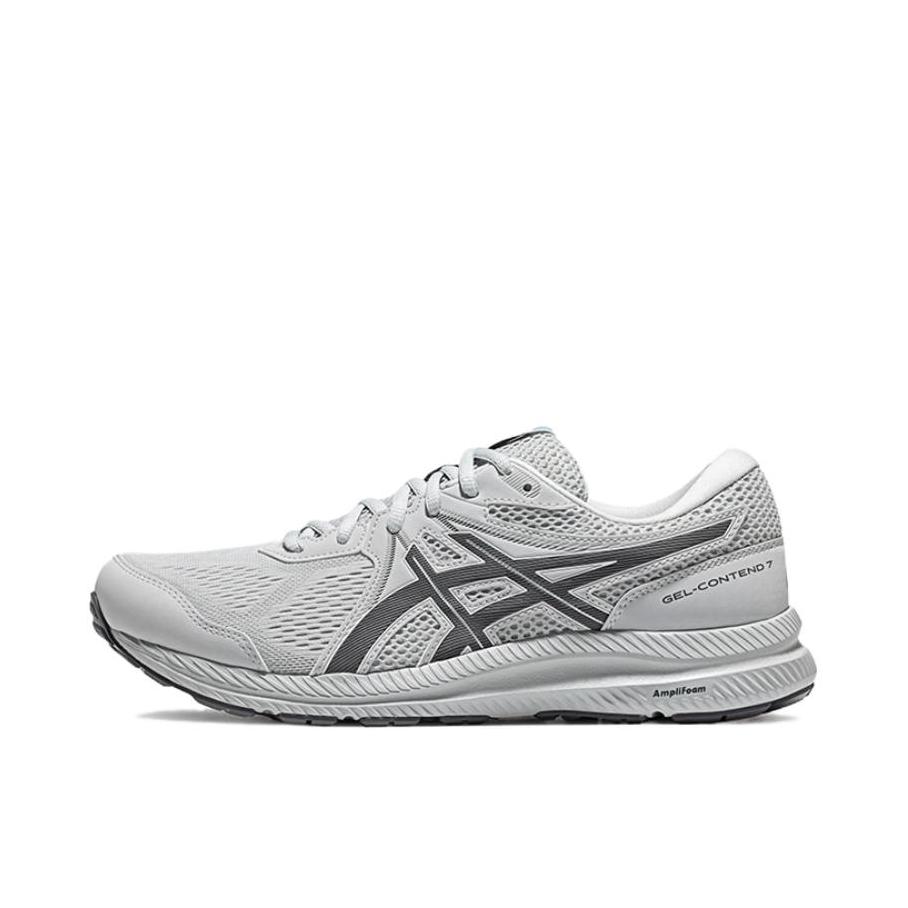 推荐商品：【520礼物】Asics/亚瑟士 Gel-Contend 7 跑鞋 舒适轻盈缓震回弹入门级短跑运动平跟轻便 灰色