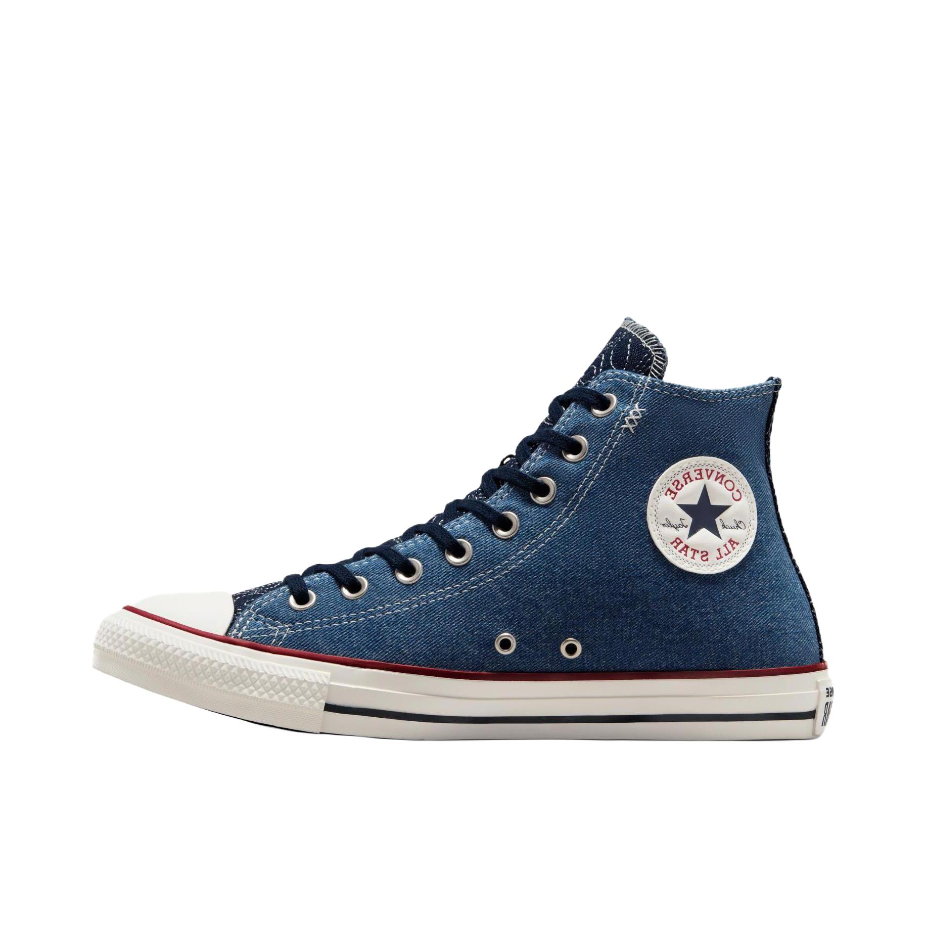 推荐商品：Converse/匡威 Chuck Taylor All Star 帆布鞋 常青款轻便防滑耐磨百搭复古圆头减震贴合高帮 高帮/蓝色