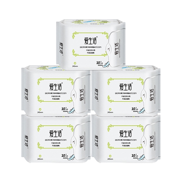 推荐商品：ILife/爱生活 透气超薄负离子磁动力卫生巾组合 日夜用