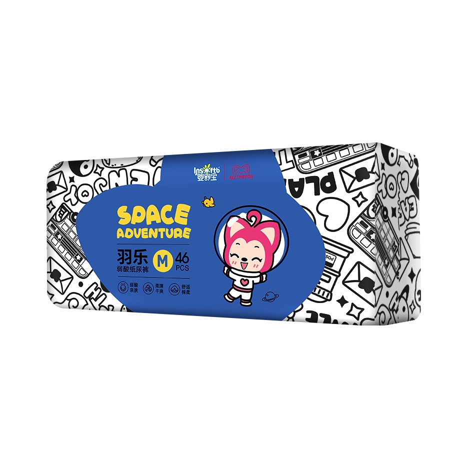 推荐商品：婴舒宝 羽乐弱酸纸尿裤M码 尿不湿新生儿