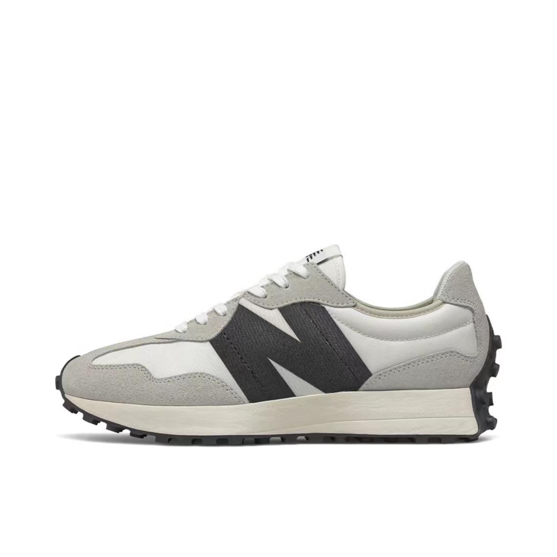 New Balance 327 舒适复古 防滑耐磨 休闲透气 减震 拼接 运动 防水 织物 慢跑 跑鞋 灰色/黑色/白色