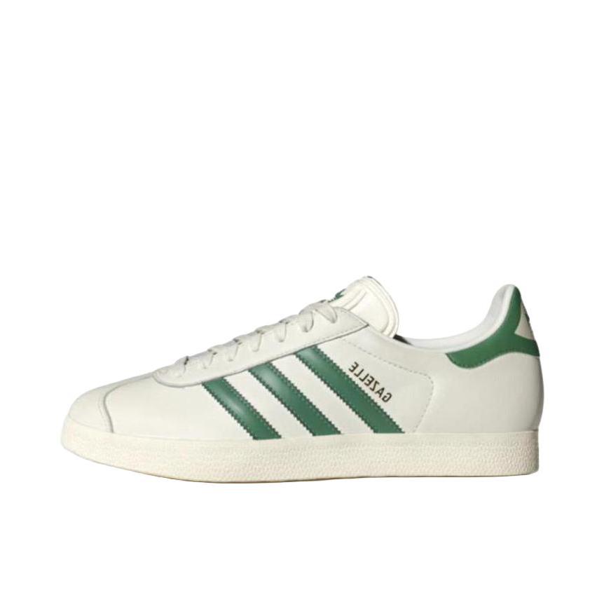 推荐商品：adidas Originals Gazelle T头鞋 德训鞋 板鞋 轻便复古薄底舒适百搭减震耐磨贴合圆头 米白色/绿色