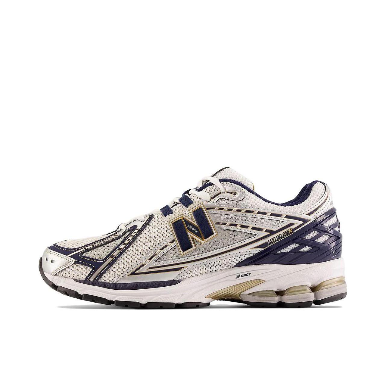 推荐商品：New Balance 1906R 跑鞋 网面透气防滑耐磨轻便复古防水运动贴合 白色/蓝色