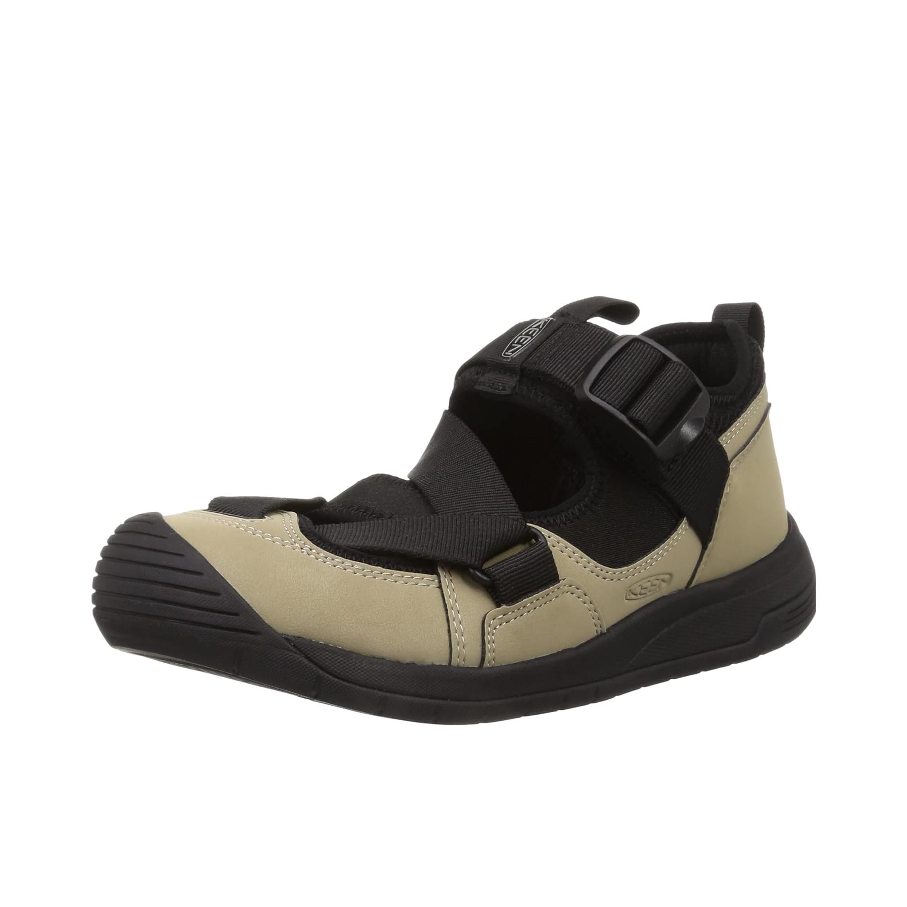 推荐商品：KEEN Zeraport Trail 透气 运动 耐磨 织物 溯溪鞋 户外鞋 米色/黑色