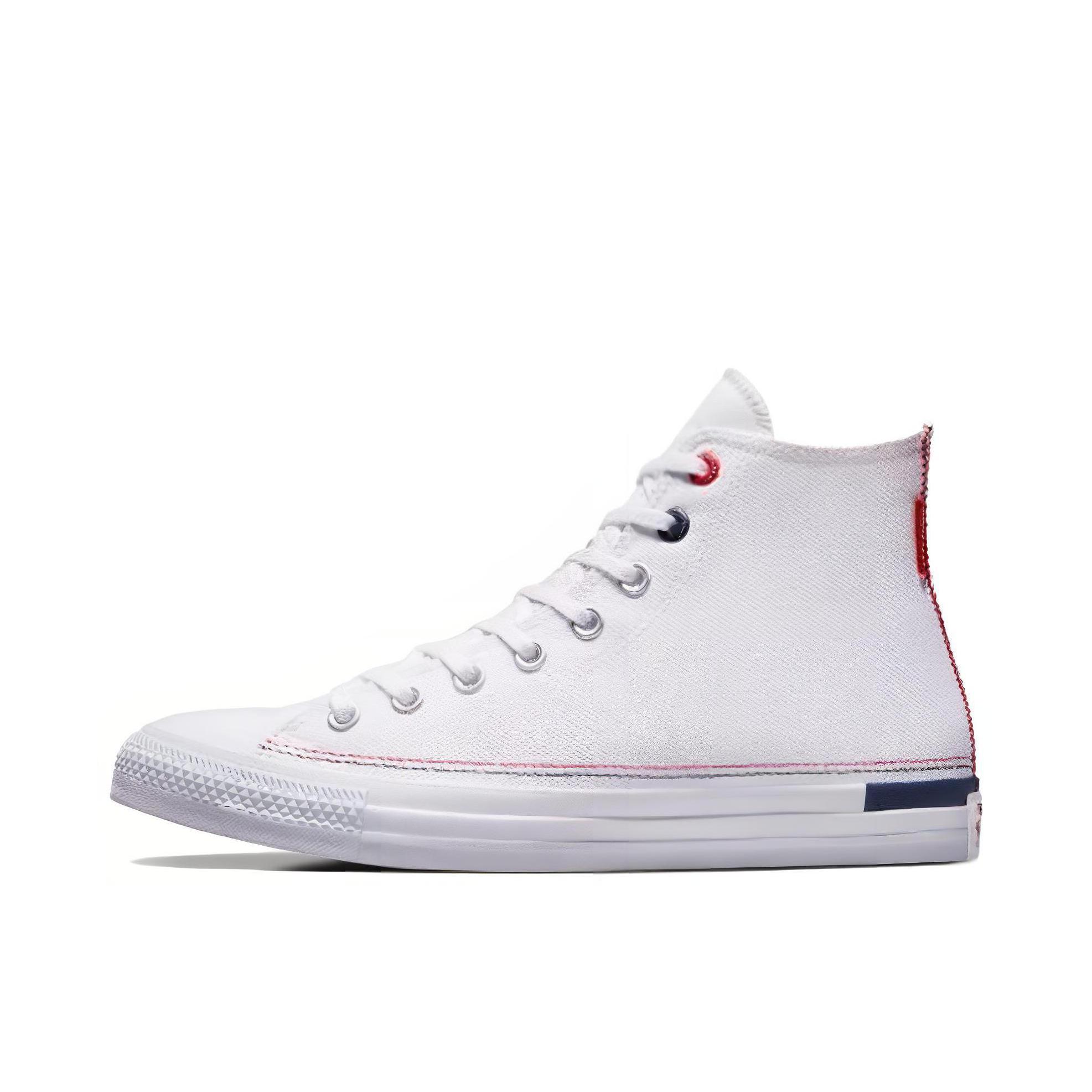推荐商品：Converse/匡威 All star 帆布鞋 解构风耐磨防滑 白色
