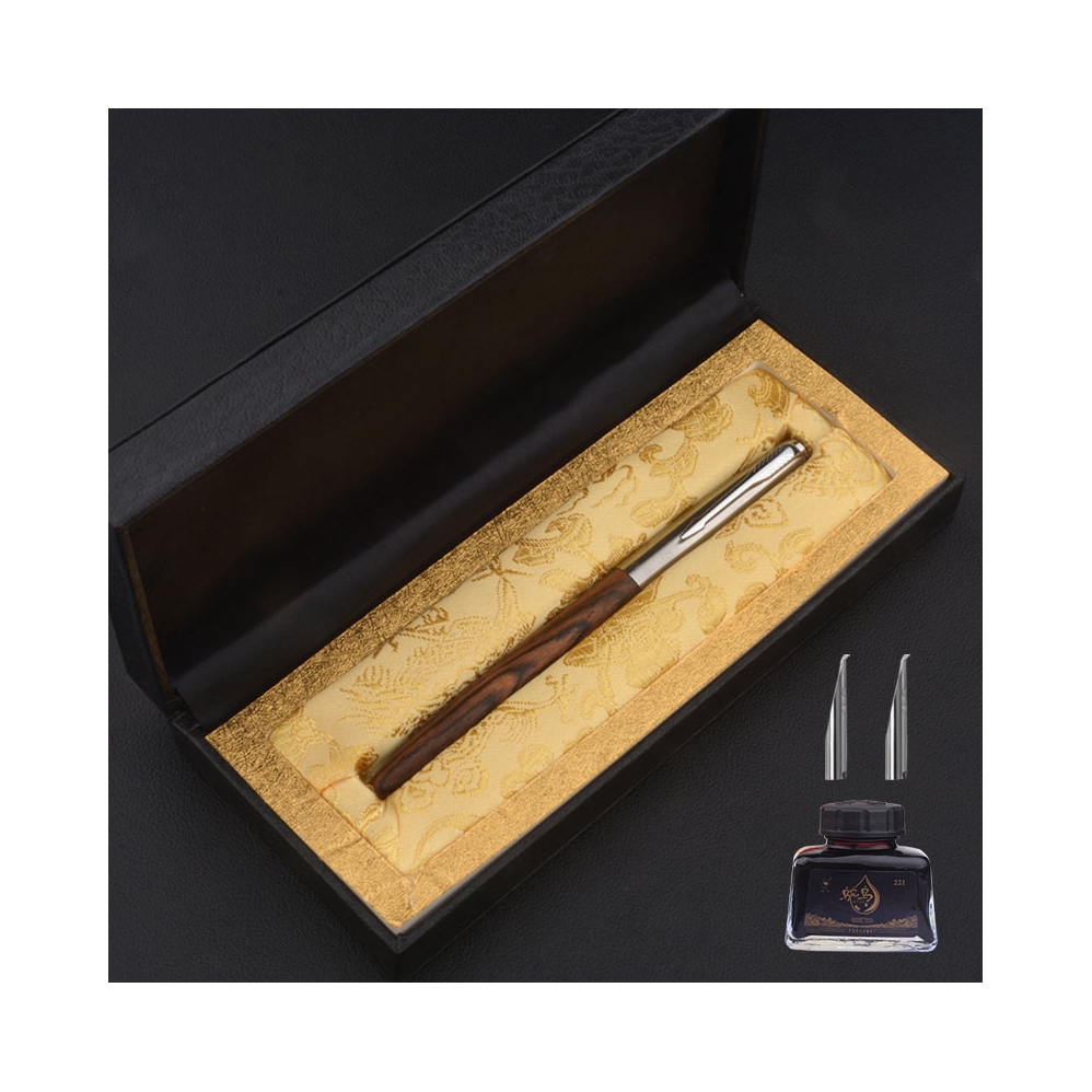 推荐商品：垚龙堂 2881 铱金笔 美工弯尖1.0mm 墨水笔钢笔礼盒装