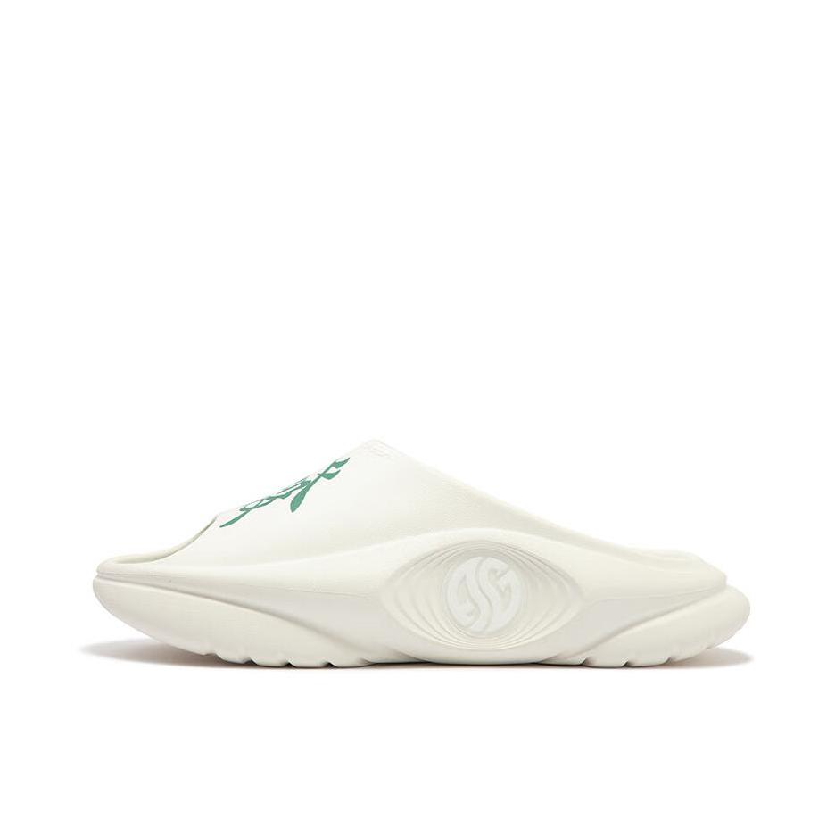 推荐商品：361度 AG2 拖鞋 软底透气防滑耐磨舒适百搭沙滩一字外穿厚底 羽毛白/孔雀石