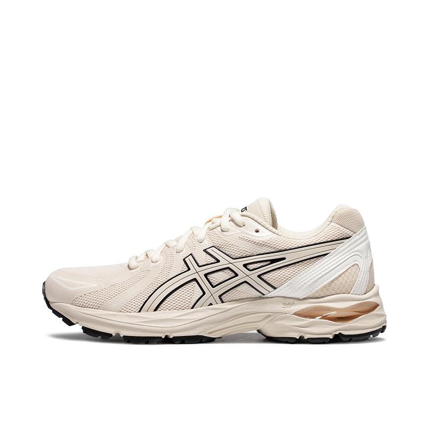 推荐商品：Asics/亚瑟士 Gel-Flux CN 跑鞋 网眼透气舒适回弹防滑耐磨缓震时尚百搭合成革织物长跑 女款/米色