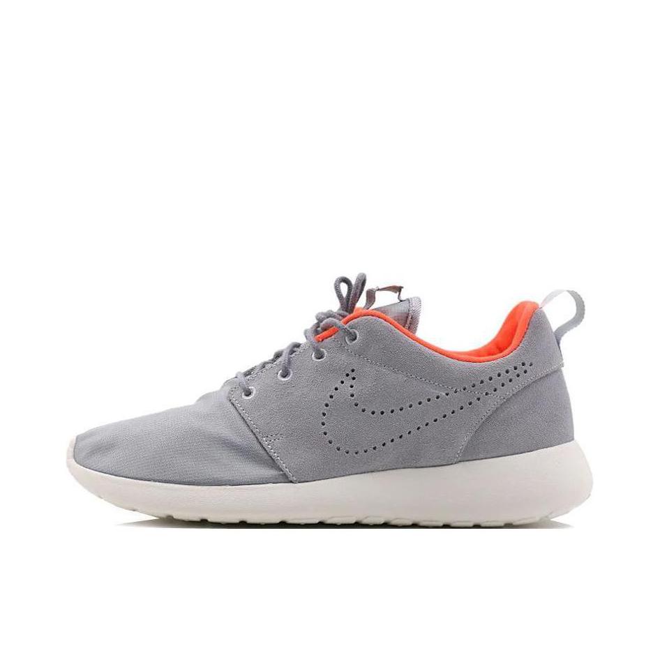 推荐商品：Nike Roshe One 运动休闲鞋 缓震防滑耐磨舒适透气轻便网面低帮圆头 Wolf Grey 灰色镂空