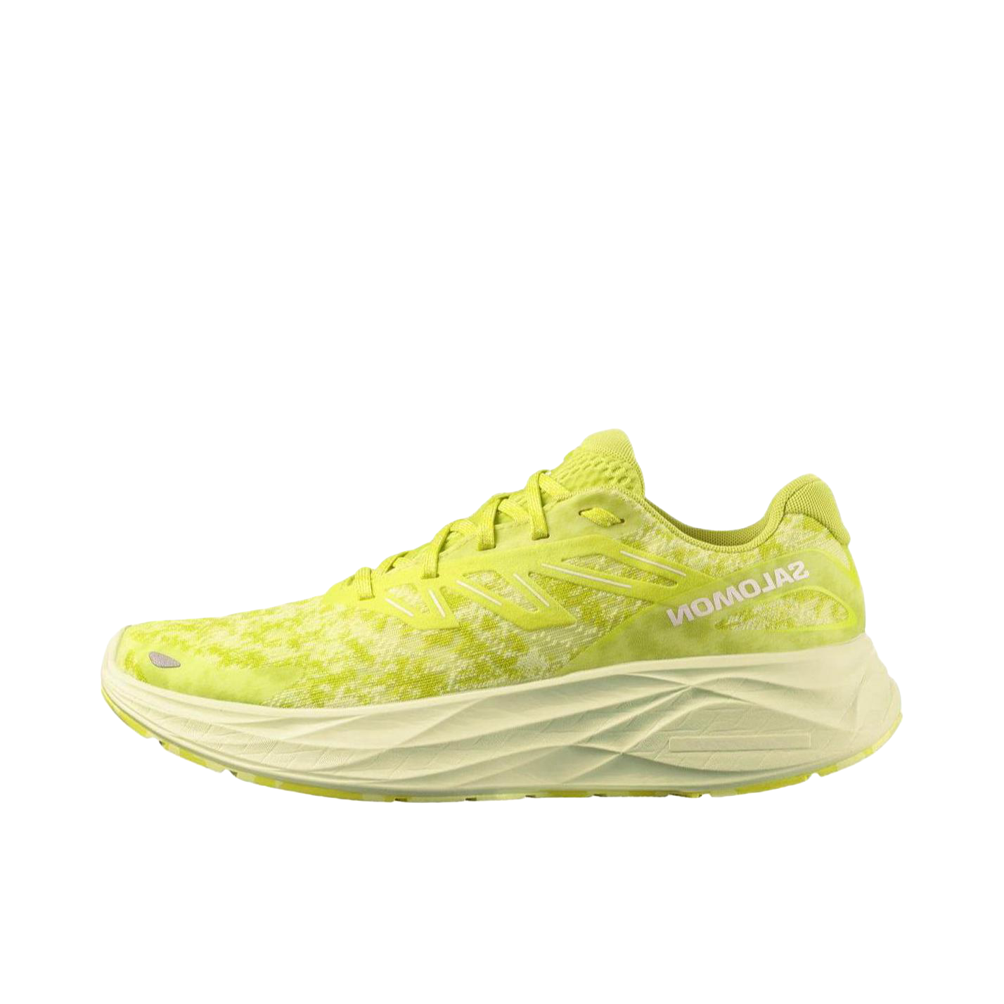 推荐商品：Salomon/萨洛蒙 Aero Glide 2 户外 防滑耐磨 缓震透气 稳定支撑 舒适百搭 跑鞋 浅黄色/白色   