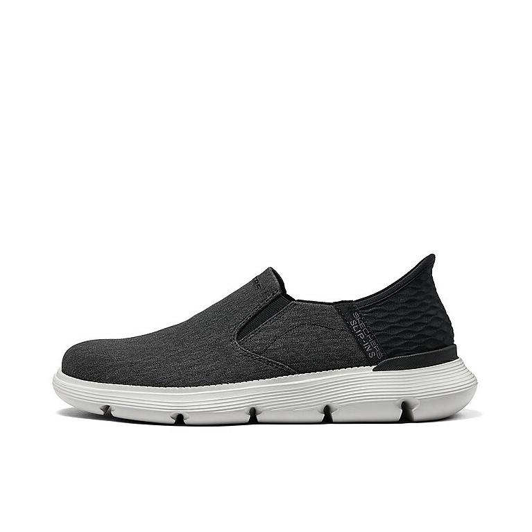 推荐商品：Skechers/斯凯奇 Silp ins 耐磨轻便 百搭 通勤风 一脚蹬 运动休闲鞋 205140 黑色