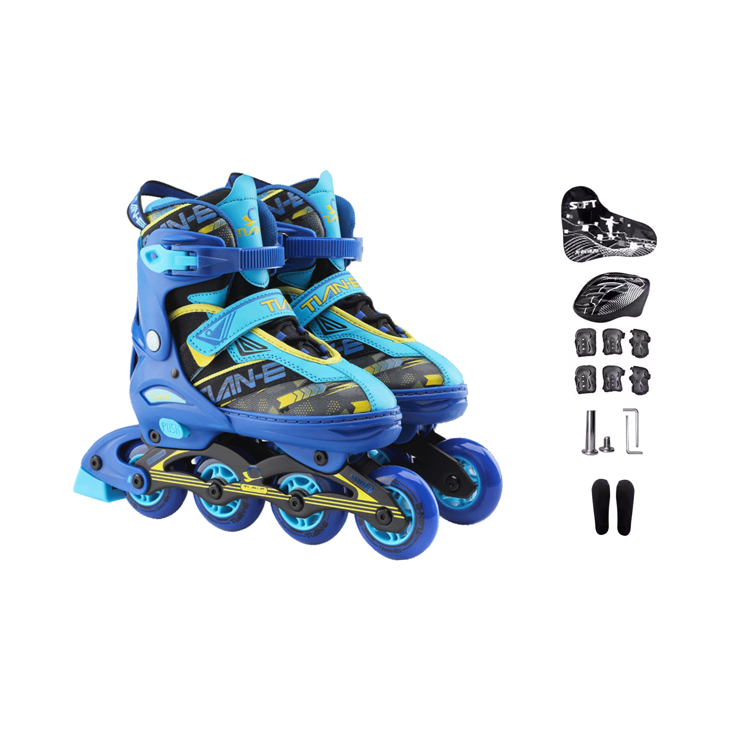 推荐商品：SOFT 合金刷街 直排轮 TE781-18