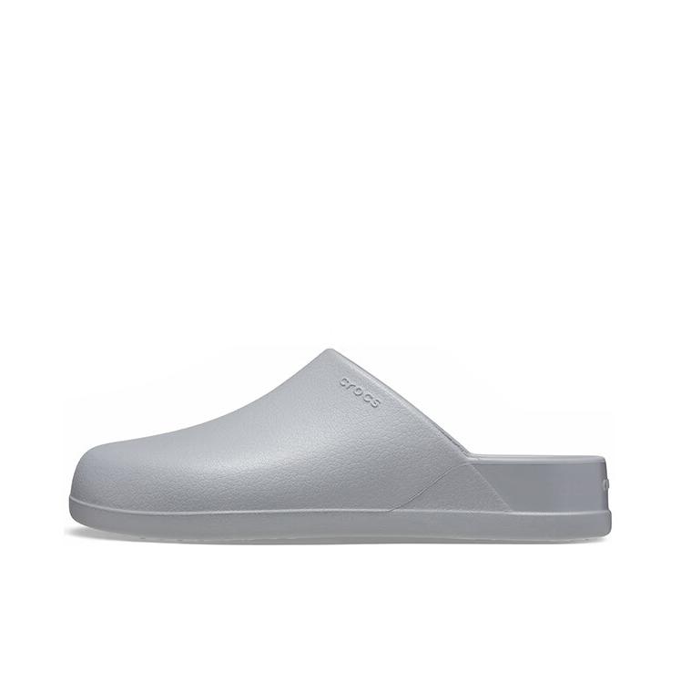 推荐商品：Crocs/卡骆驰 Dylan Burnished 板栗 防滑耐磨 柔雾 包头 平底 防磨 一字 一脚蹬 百搭时尚 休闲运动 拖鞋 浅灰色 