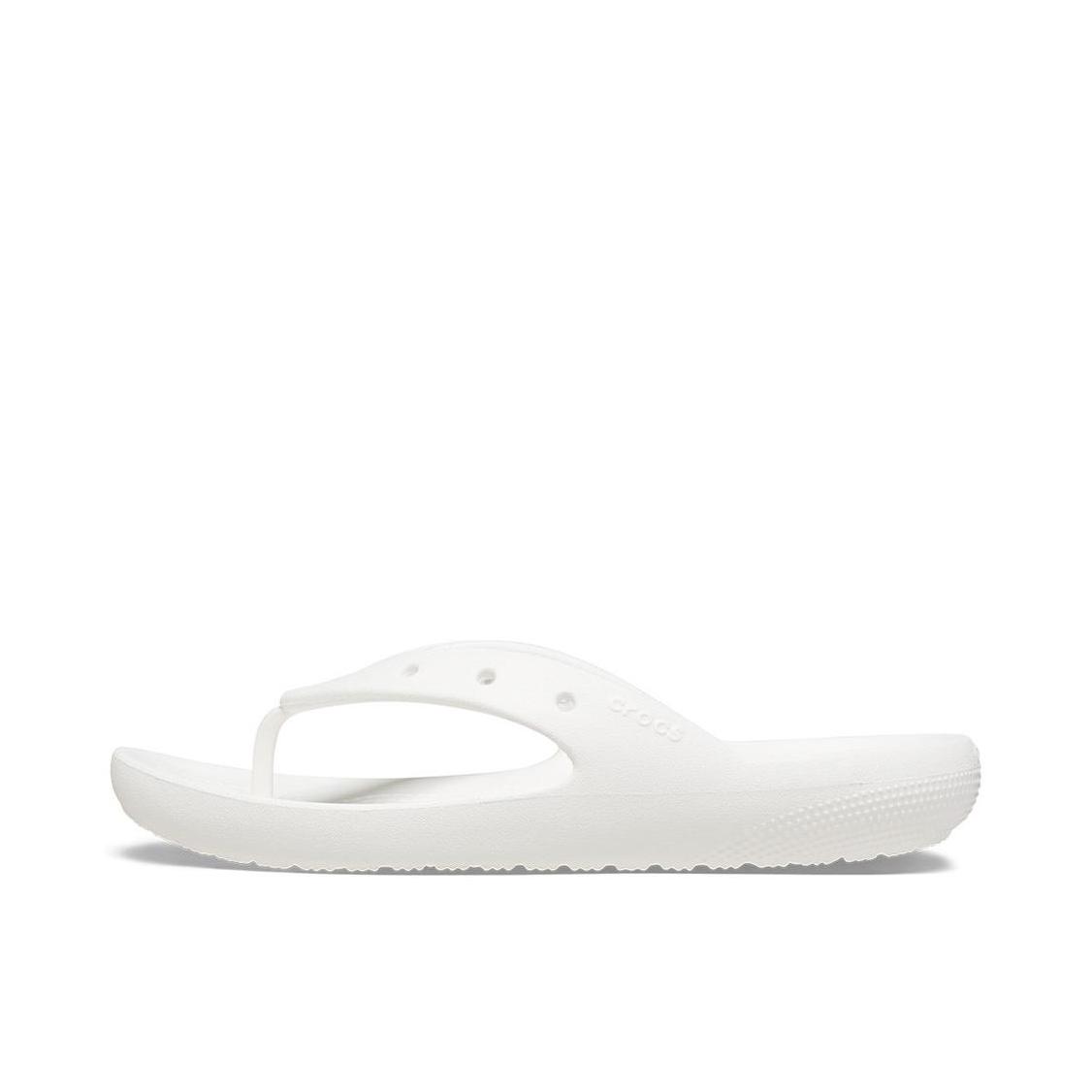 推荐商品：Crocs/卡骆驰 Classic 2.0 经典 防滑 夹脚人字 沙滩鞋 拖鞋 209402 白色