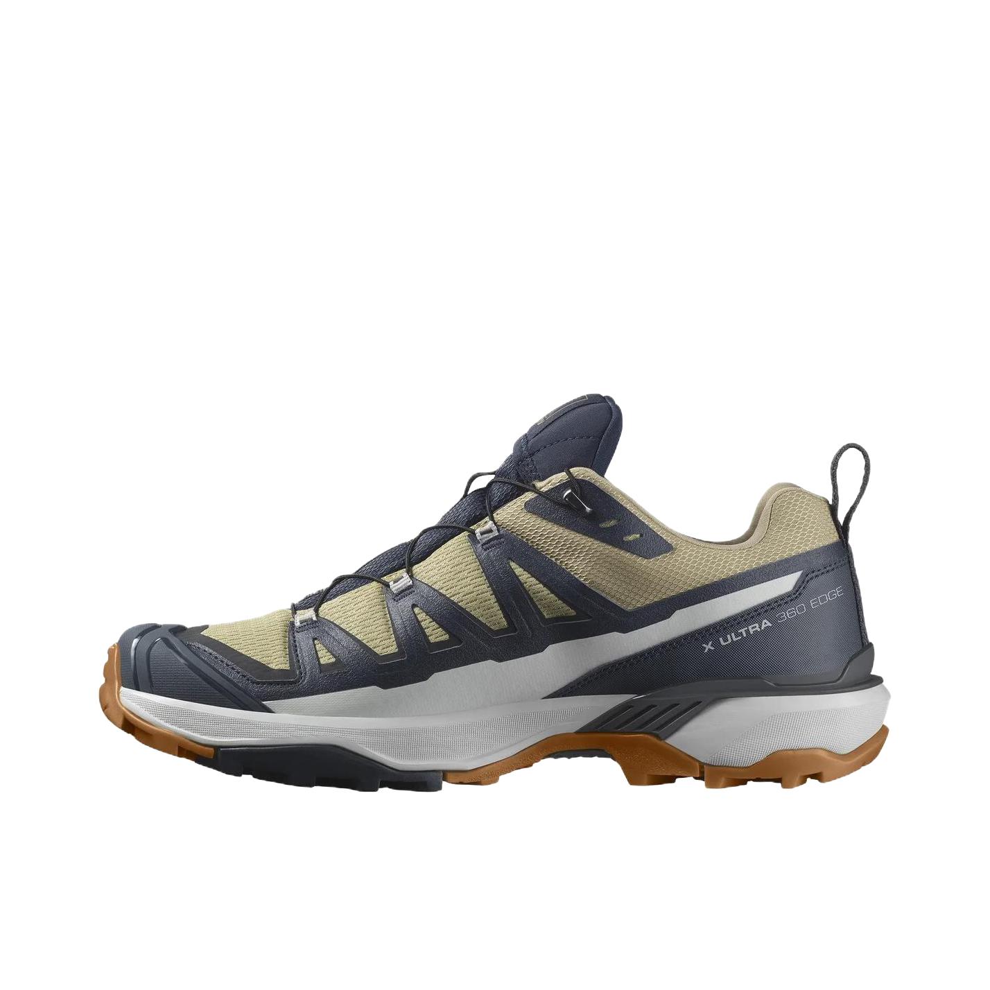 推荐商品：Salomon/萨洛蒙 X Ultra 360 Edge 缓震耐磨 防水 圆头 稳定支撑 登山 户外鞋 徒步鞋 黄色/灰色