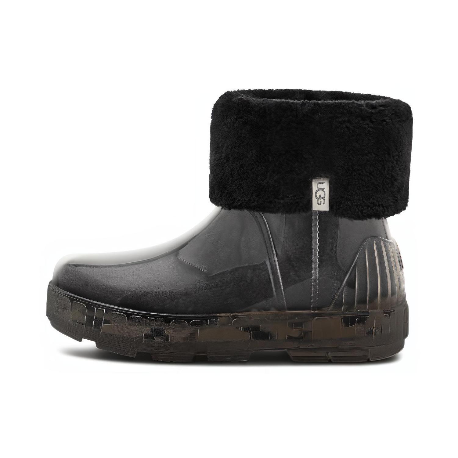 推荐商品：UGG Drizlita Clear 透明款 短筒防水 靴子 1125732 黑色
