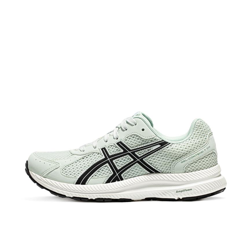 推荐商品：Asics/亚瑟士 Gel-Contend 7 跑鞋 缓震回弹入门级短跑运动平跟轻便 女款/浅绿色/黑色/白色